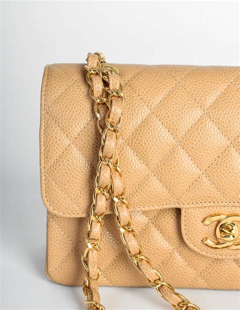 chanel classic flap bag caviar medium beige|Classic Handbags .